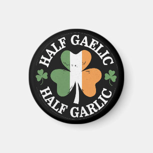 Half Gaelic Half Knolic Irish Italian St Patricks Magnet