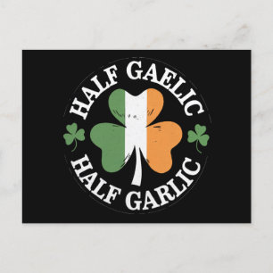 Half Gaelic Half Knolic Irish Italian St Patricks Postkarte