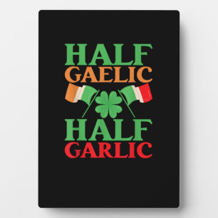 Half Gaelic Half Knolic St Patricks Day Irland I Fotoplatte