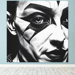 Half Harlequin Leinwanddruck