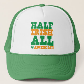HALF IRISH ALL PHANTASTISCHER lustiger St Patrick' Truckerkappe