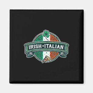 Half Irish Half Italienisch Funny Irish Shamro Magnet