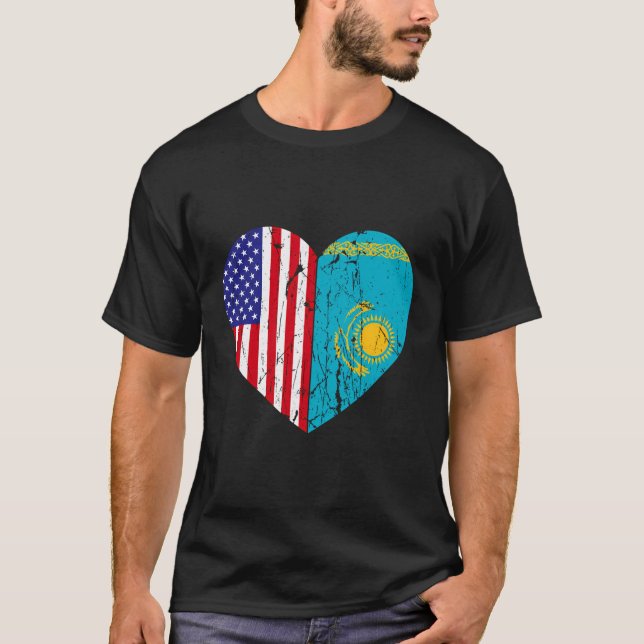 Half Kasachstan Menne Menne Ki T-Shirt (Vorderseite)