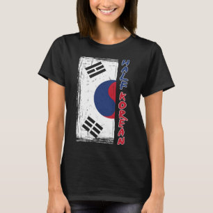 Half Korean American Graphic - Funny South Korean T-Shirt