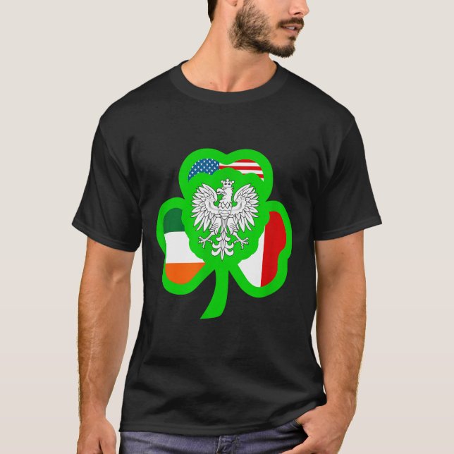 Half Lish Half Irish All St.patrick Lish Irish Ame T-Shirt (Vorderseite)