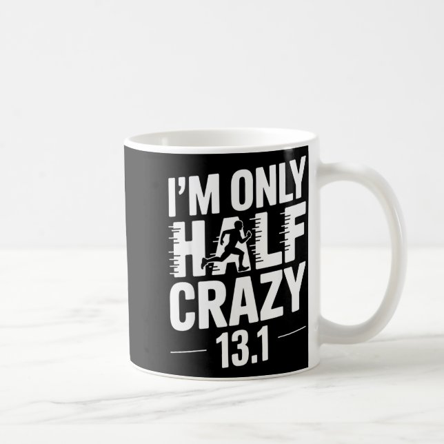 Half Marathon Art For Men Women 13.1 Half Marathon Kaffeetasse (Rechts)