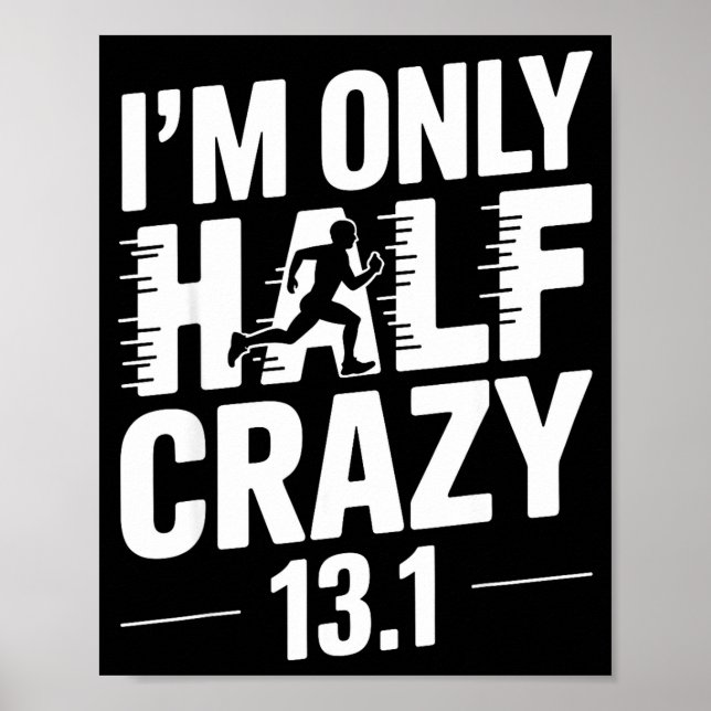 Half Marathon Art For Men Women 13.1 Half Marathon Poster (Vorne)