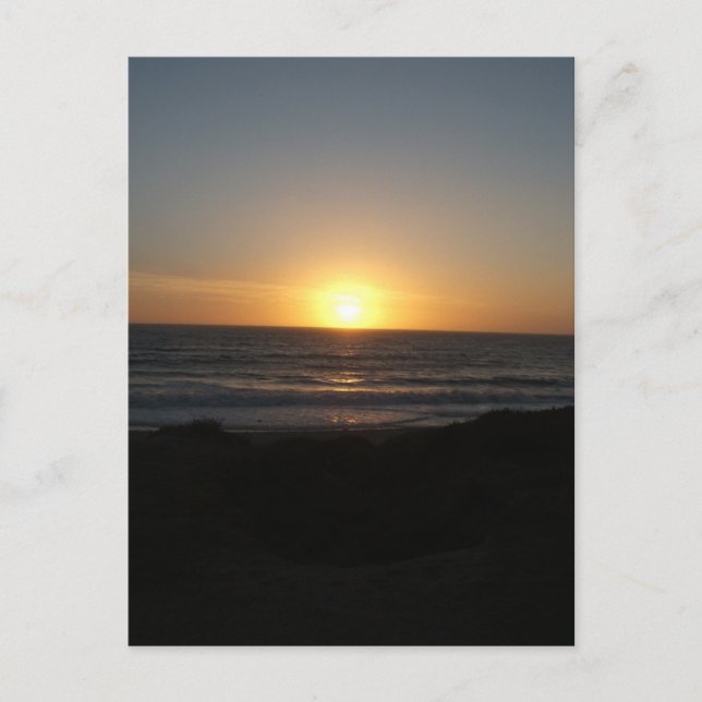 Half Moon Bay, CA. Postkarte (Vorderseite)