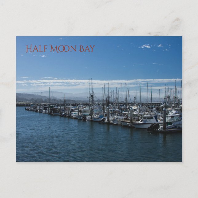 Half Moon Bay Postkarte (Vorderseite)