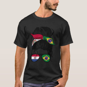 Half Paraguayan halb brasilianische Mix Paraguay u T-Shirt