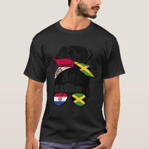 Half Paraguayan halb jamaikanischen Mix Paraguay u T-Shirt