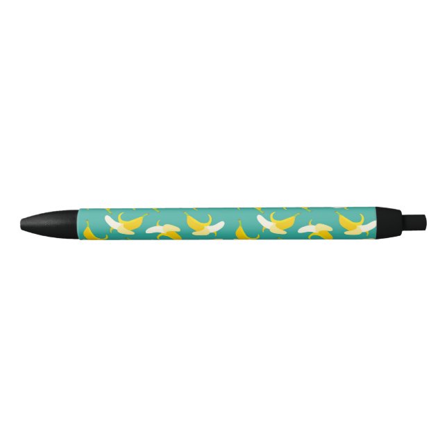 Half peeled banana seamless pattern - Tropical fru Kugelschreiber (Vorderseite)