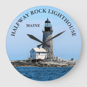 Half-Rock-Leuchtturm, Mainstream-Uhr Große Wanduhr
