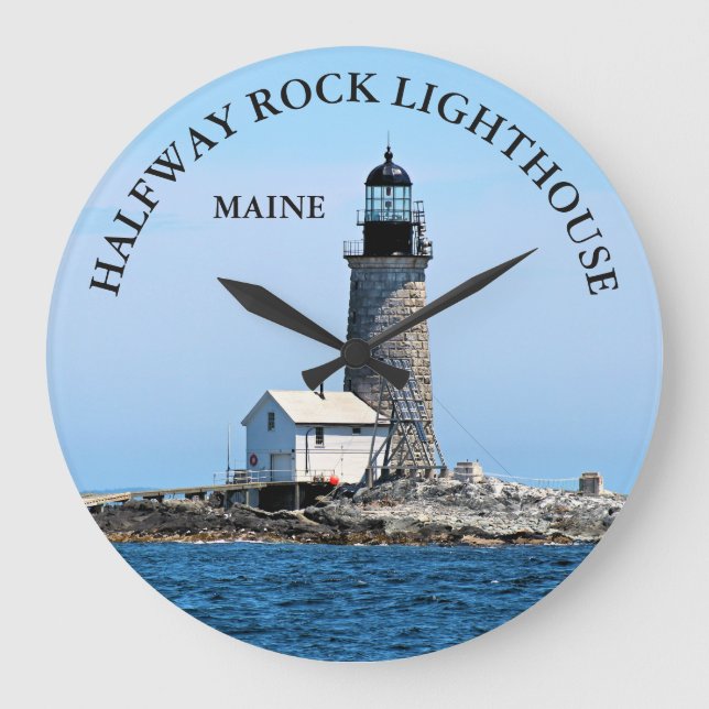 Half-Rock-Leuchtturm, Mainstream-Uhr Große Wanduhr (Vorderseite)