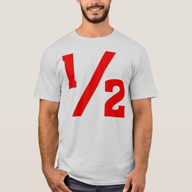 Half - rot T-Shirt (Vorderseite)