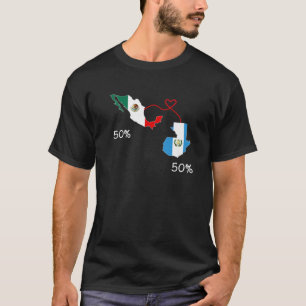 Half Salvadorian Half Honduras Flaggenkarte Salvad T-Shirt