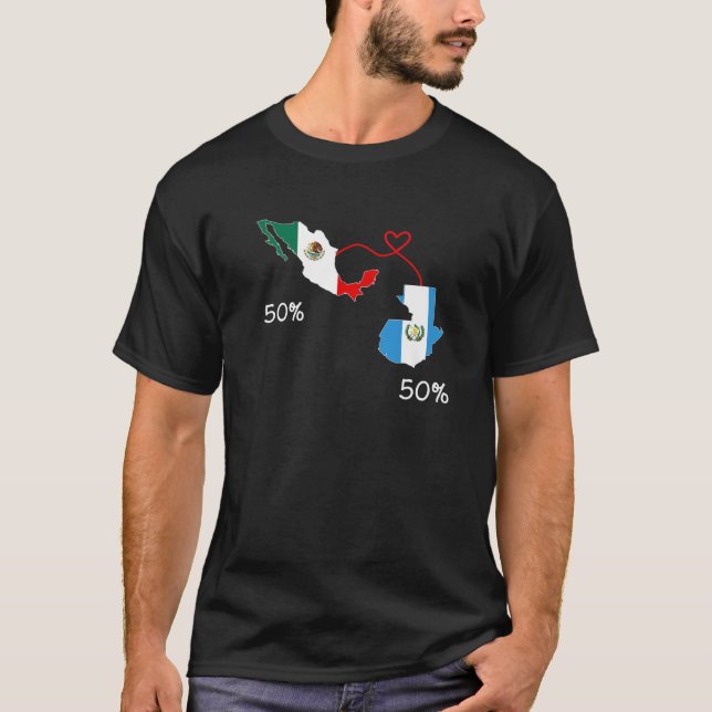 Half Salvadorian Half Honduras Flaggenkarte Salvad T-Shirt (Vorderseite)