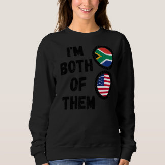 Half South African & American South Africa Heritag Sweatshirt