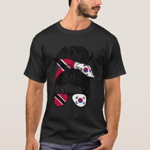 Half Trinidadian Half Südkorea Trinidad South K T-Shirt