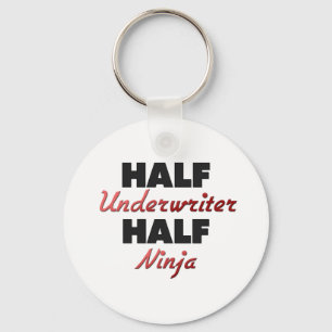 Half Underwriter Half Ninja Schlüsselanhänger