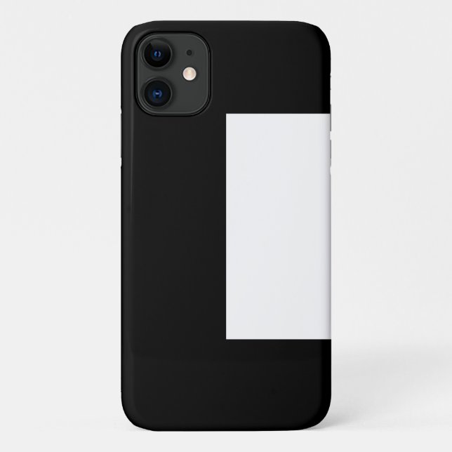 half white half black, half black half white Case-Mate iPhone hülle (Rückseite)