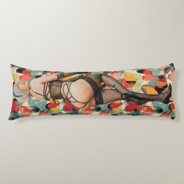 HalfAngel66 Hearts Corações da Deusa Seitenschläferkissen (Vorderseite)