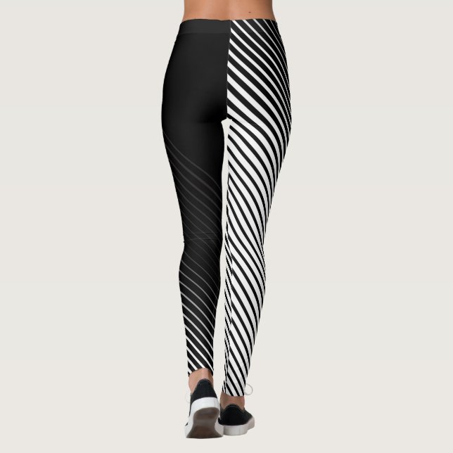Hälfe eine Frau - Hälfe ein Zebra Leggings (Rückseite)
