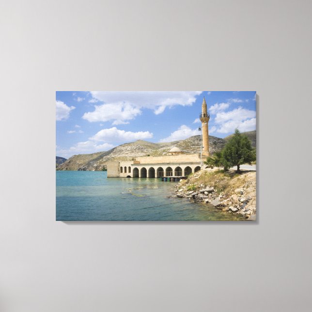 Halfeti Merkez Camii Mittelmoschee (teilweise) Leinwanddruck (Vorderseite)