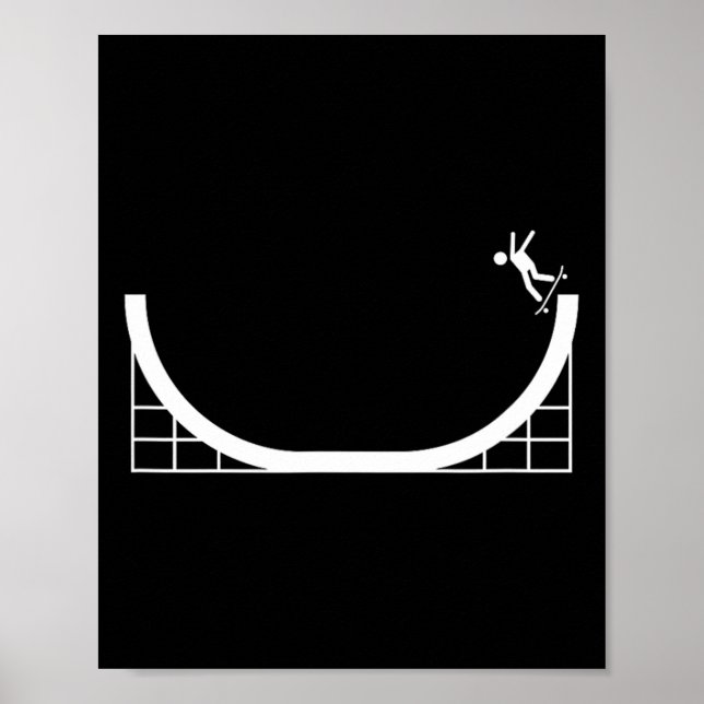 Halfpipe Skateboard- Fröhliches Skateboarding Woch Poster (Vorne)