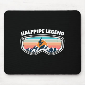 Halfpipe Snowboarden Goggles As Halfpipe Snowboar Mousepad