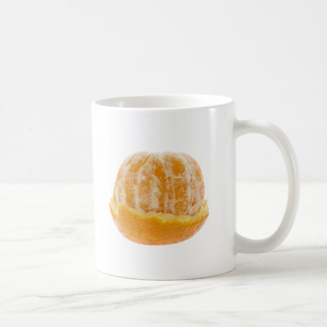 Hälfte abgezogene Mandarine Kaffeetasse (Rechts)