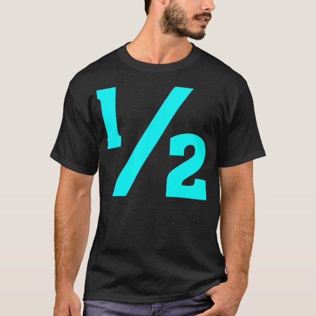 Hälfte - Cyan T-Shirt (Vorderseite)