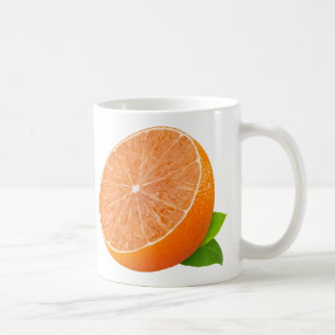 Hälfte der Mandarine Tasse