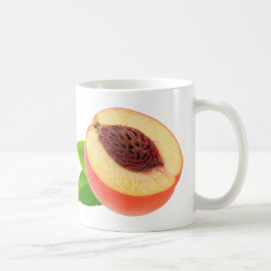 Hälfte der Pfirsich Tasse