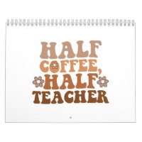 Hälfte des Kaffees Lehrer zurück zum Schullehrer