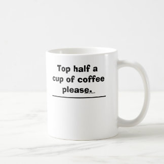 Hälfte ein Schale Tasse