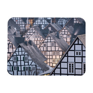 Hälfte-gezimmerte Häuser in Freudenberg, Magnet