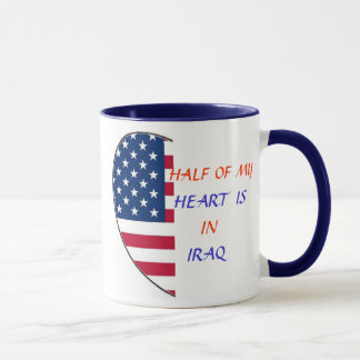 HÄLFTE MEINES HERZENS IST IN DER IRAK-TASSE TASSE