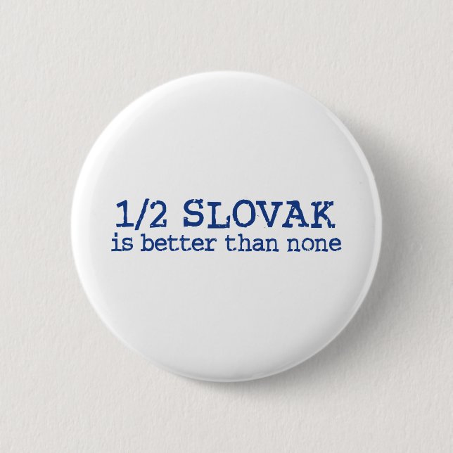 Hälfte Slowakisch Button (Vorderseite)