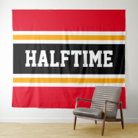 HALFTIME Fett Sporty Bright Red Black Stripes