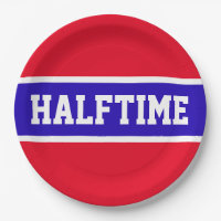 HALFTIME Sporty Bright Red White Navy Blue Streife
