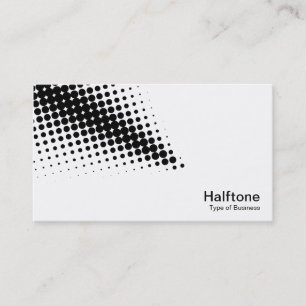 Halftone Arrow - Schwarzweiß Visitenkarte