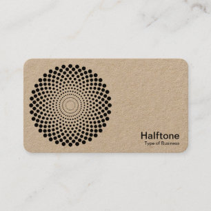 Halftone Circle 02 - (Kraft) Visitenkarte