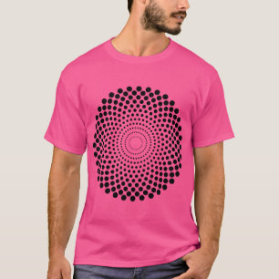 Halftone Circle 02 - Schwarz T-Shirt