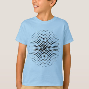 Halftone Circle 03 - Schwarz T-Shirt