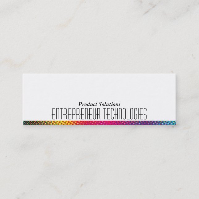 Halftone Colors Mini Visitenkarte (Vorderseite)