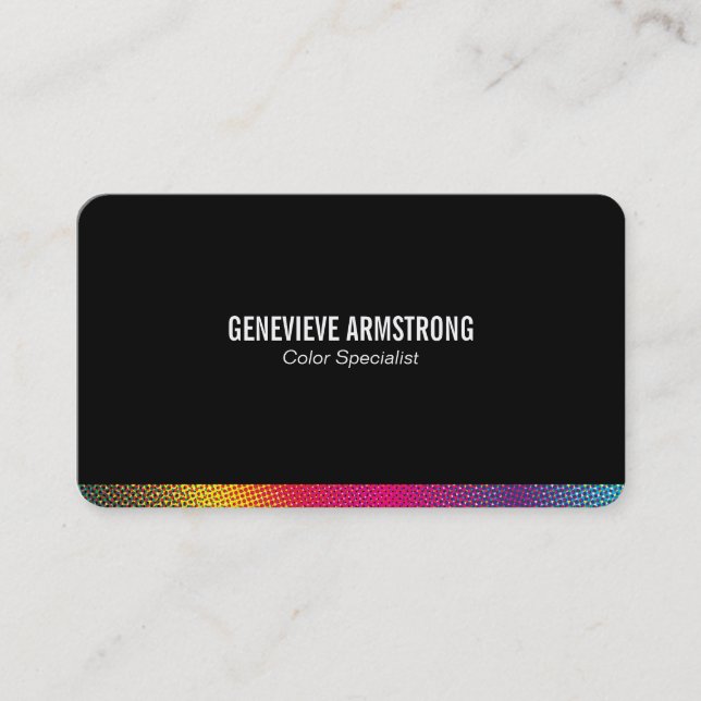 Halftone Colors Visitenkarte (Vorderseite)