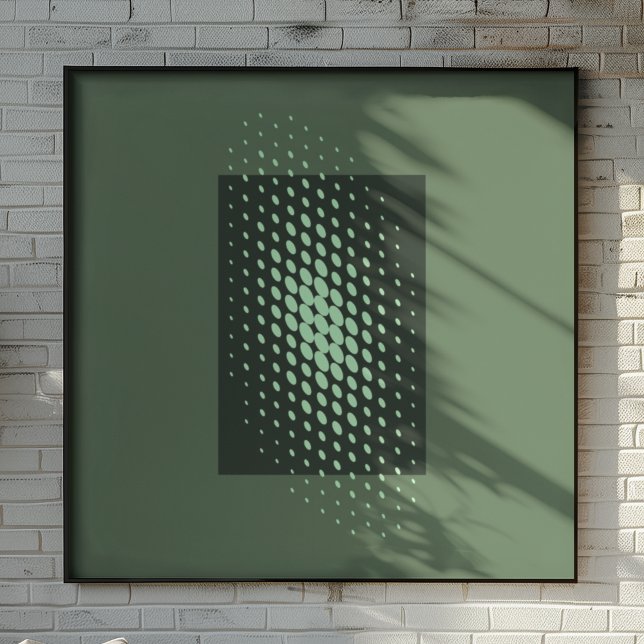 Halftone Glow Retro Art Poster (Von Creator hochgeladen)