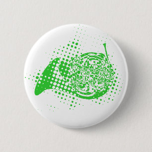 Halftone Horn Button
