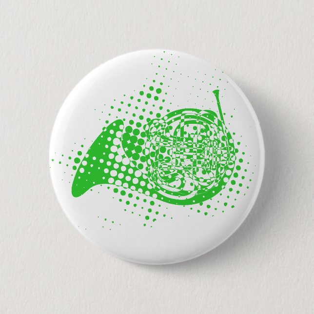 Halftone Horn Button (Vorderseite)